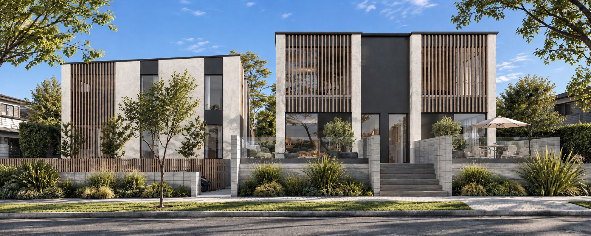 Tenth Ave, Avenues, Tauranga — townhouse design