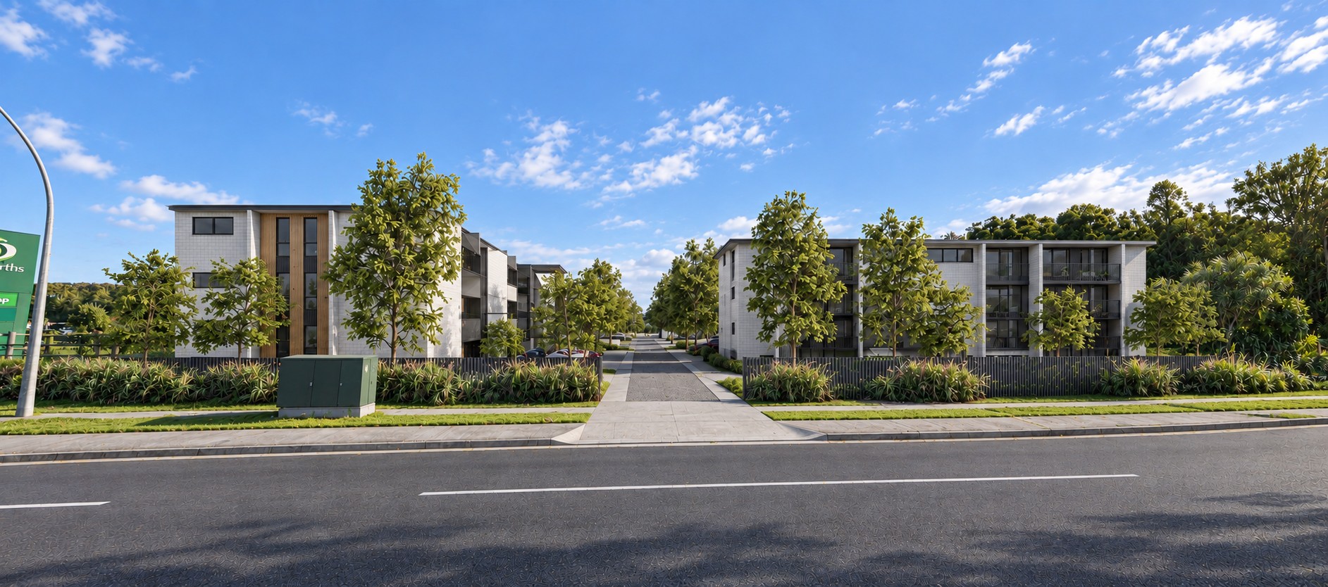 Bureta Park Village, Vale Street, Otumoetai, Tauranga — townhouse design