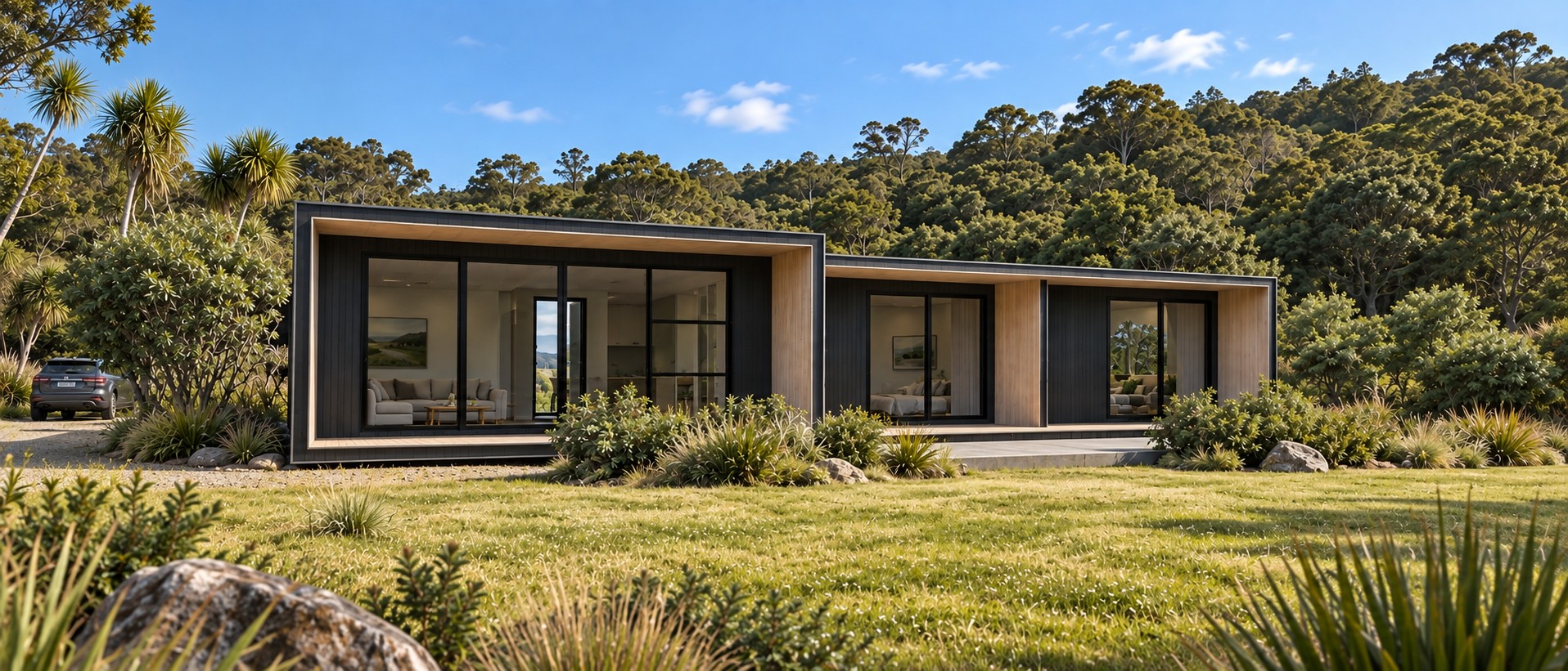 Te Akau Road, Okere Falls — residential house design