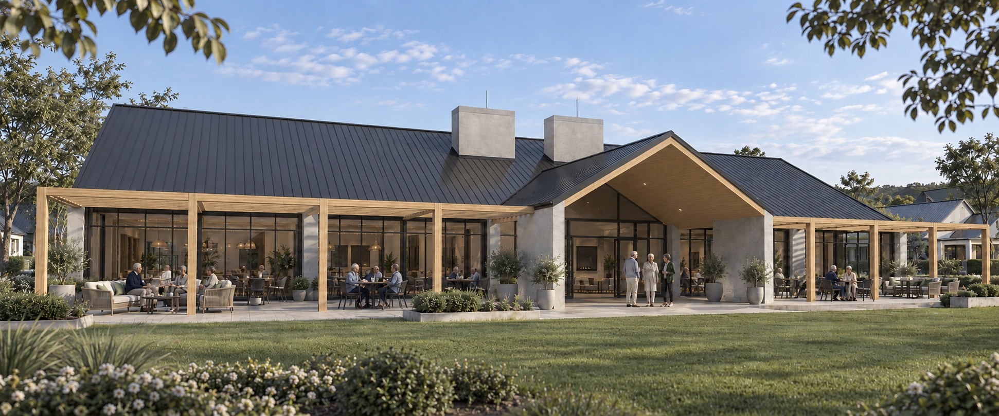Lockerbie Lifestyle Village — community pavilion design, Morrinsville, Waikato