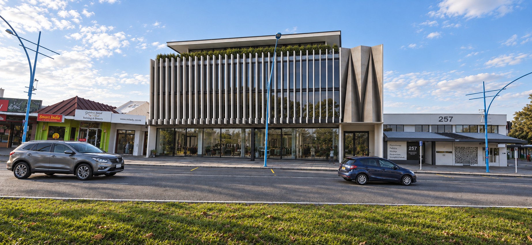 Maunganui Road, Mount Maunganui, Tauranga — mixed-use residential and commercial design