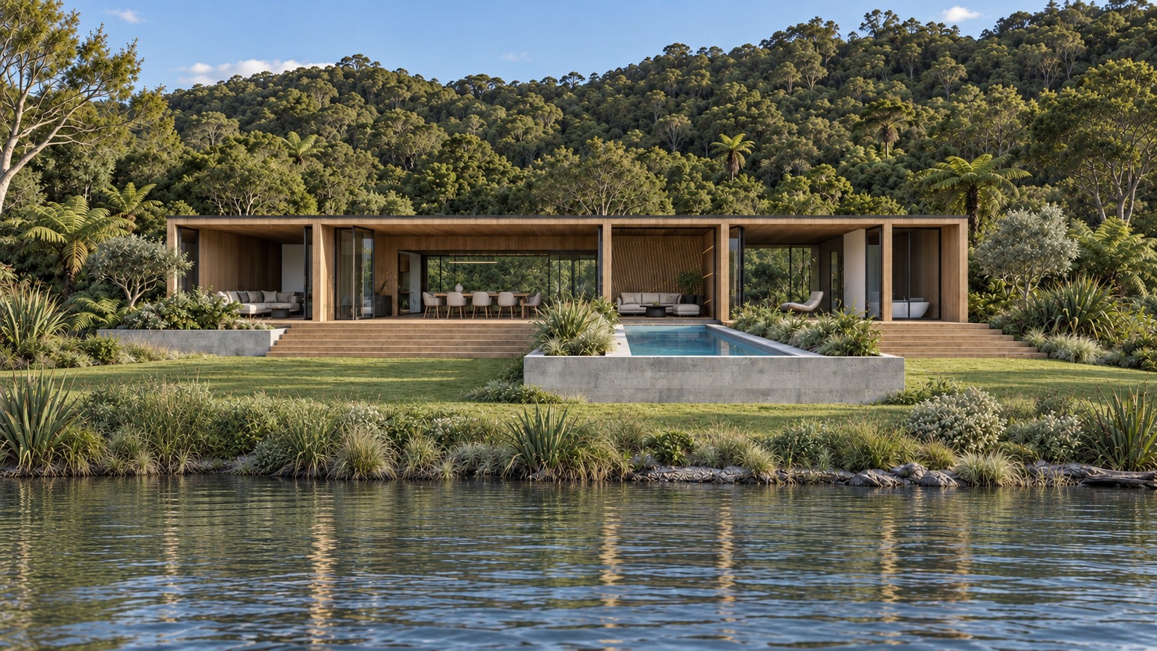 Lake Rotoiti, Rotorua — residential house design