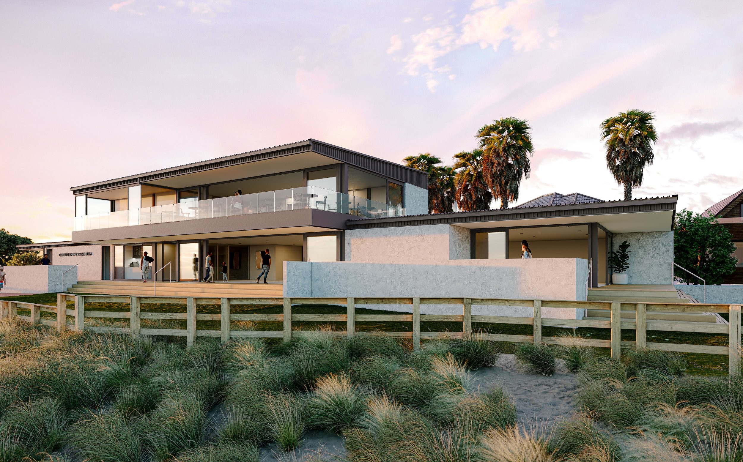 Omanu SLSC — surf club design, Mount Maunganui, Tauranga — view 3