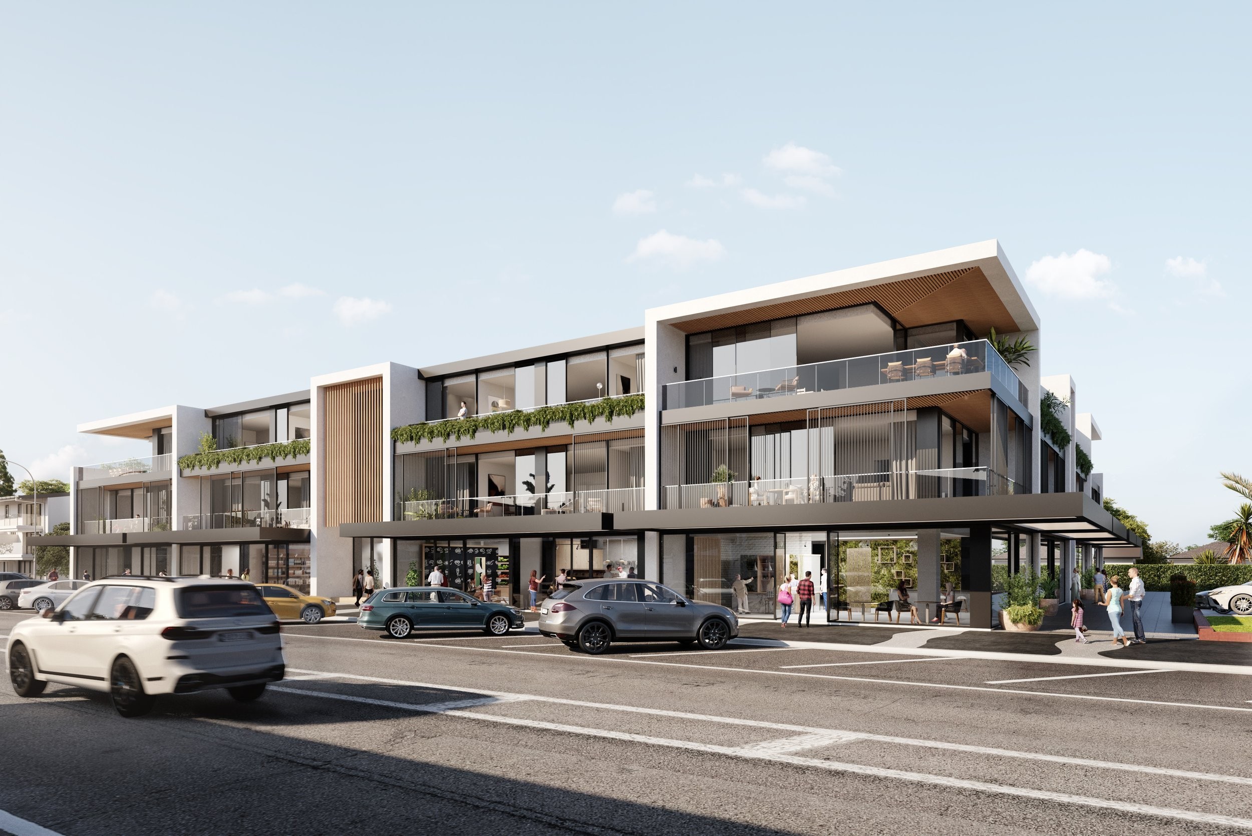 Whangamata Apartments — mixed-use apartment and retail design